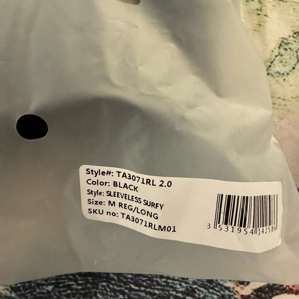 Ta3 Surfy Sleeveless Suit Black NWT size M regular - Picture 5 of 10